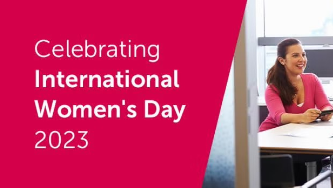 Celebrating International Women' Day 2023 illustration.