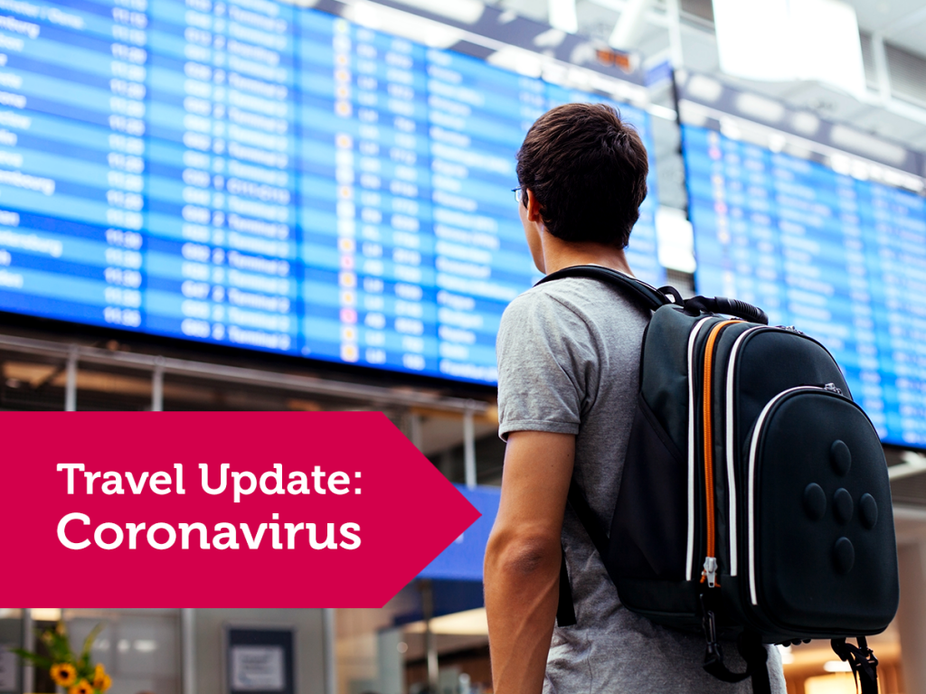 Travel Update: Coronavirus Banner