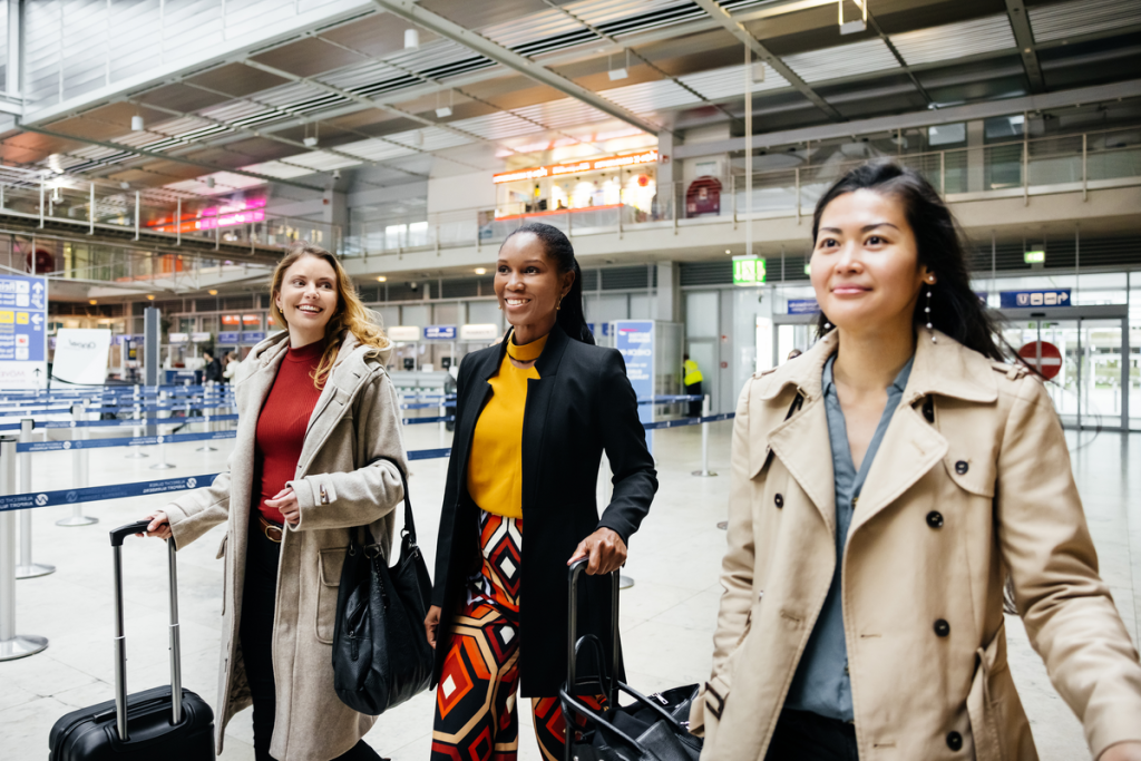 corporate travel, airport, business travellers